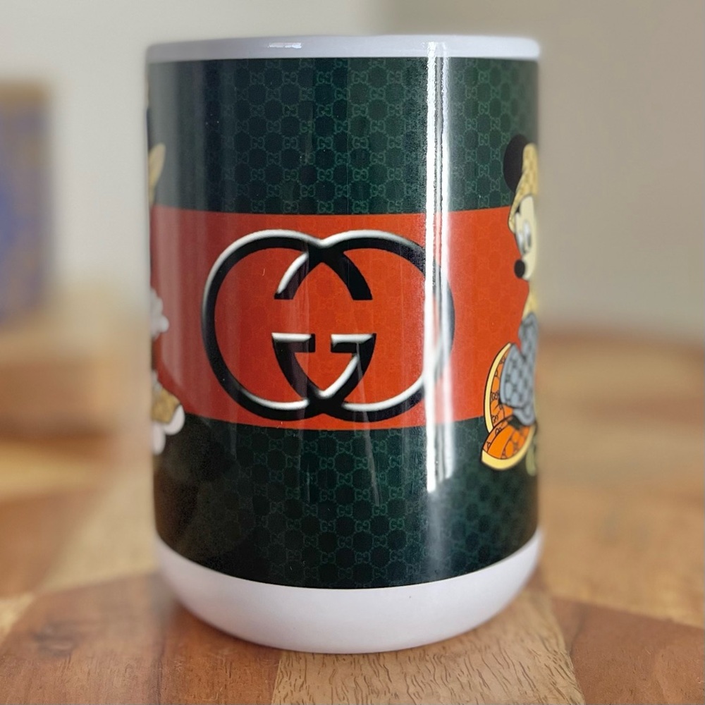 New Luxury fashion handbag inspired ceramic mug 15 oz. NWT Hand Crafted - Picture 3 of 5